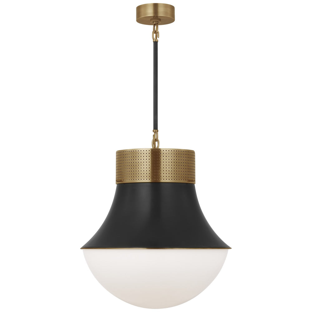 Visual Comfort Signature Canada - One Light Pendant - Precision - Antique-Burnished Brass and Bronze- Union Lighting Luminaires Decor