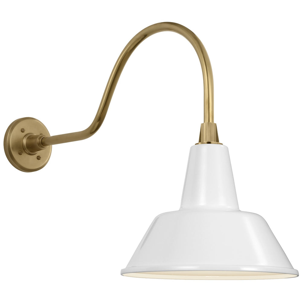 Visual Comfort Signature Canada - LED Barn Light - Academy Barn Light - Hand-Rubbed Antique Brass- Union Lighting Luminaires Decor