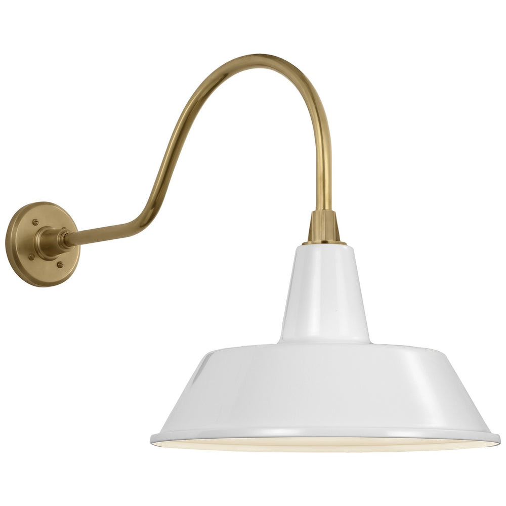 Visual Comfort Signature Canada - LED Barn Light - Academy Barn Light - Hand-Rubbed Antique Brass- Union Lighting Luminaires Decor