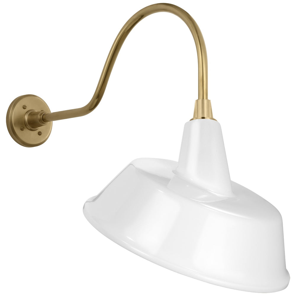 Visual Comfort Signature Canada - LED Barn Light - Academy Barn Light - Hand-Rubbed Antique Brass- Union Lighting Luminaires Decor