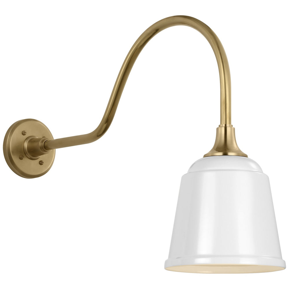 Visual Comfort Signature Canada - LED Barn Light - Academy Barn Light - Hand-Rubbed Antique Brass- Union Lighting Luminaires Decor