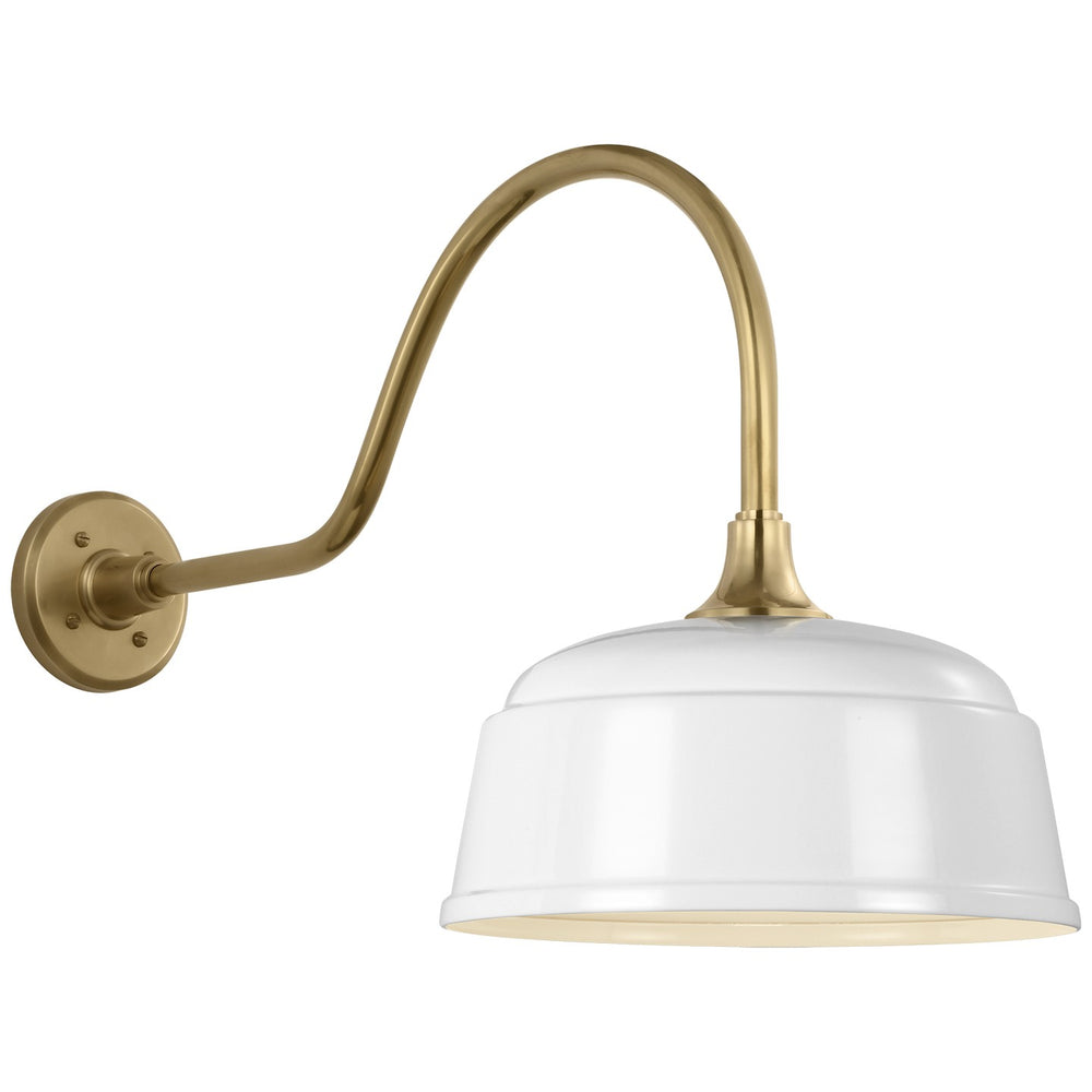 Visual Comfort Signature Canada - LED Barn Light - Academy Barn Light - Hand-Rubbed Antique Brass- Union Lighting Luminaires Decor
