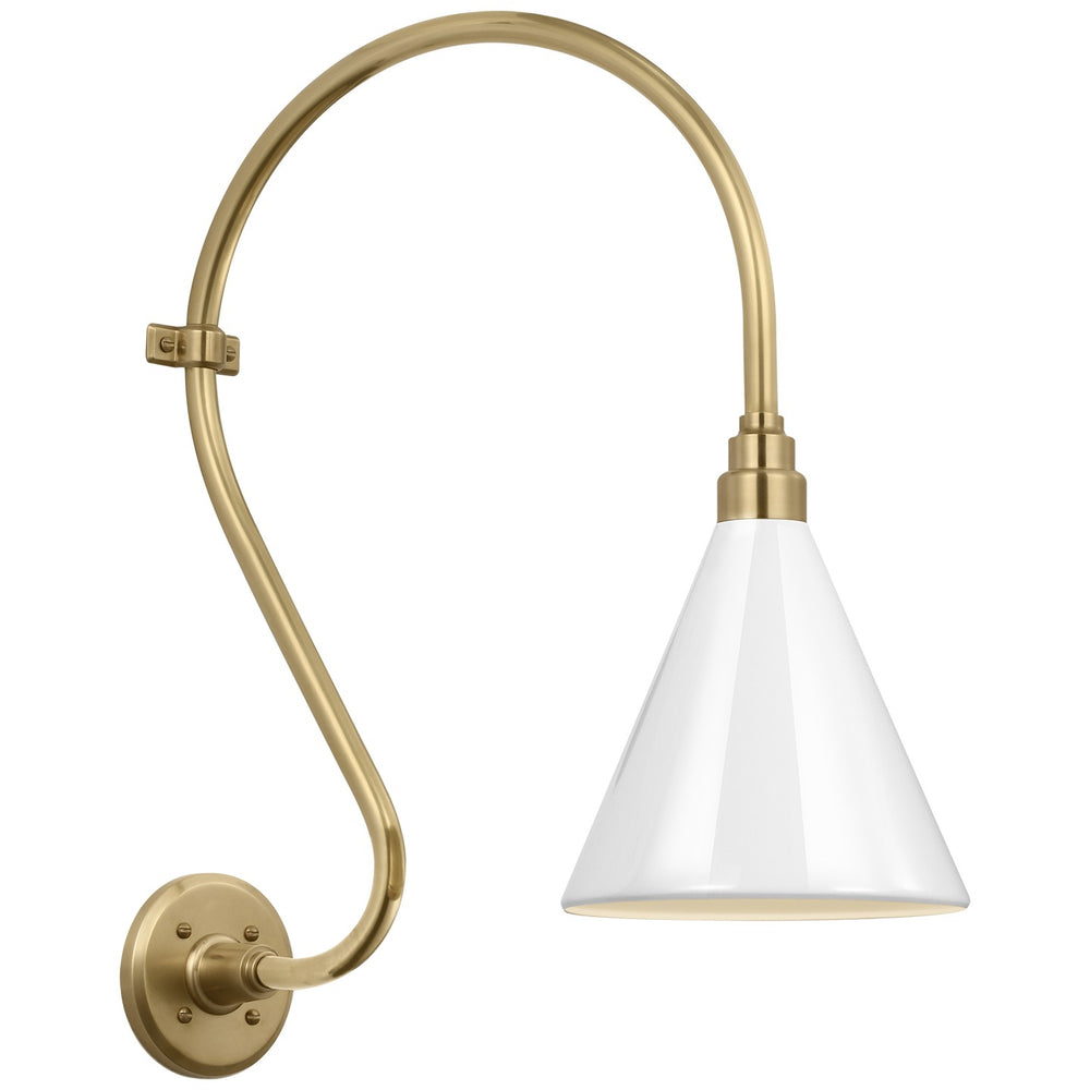 Visual Comfort Signature Canada - LED Barn Light - Academy Barn Light - Hand-Rubbed Antique Brass- Union Lighting Luminaires Decor