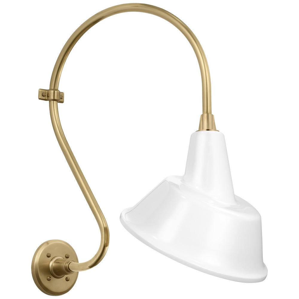 Visual Comfort Signature Canada - LED Barn Light - Academy Barn Light - Hand-Rubbed Antique Brass- Union Lighting Luminaires Decor