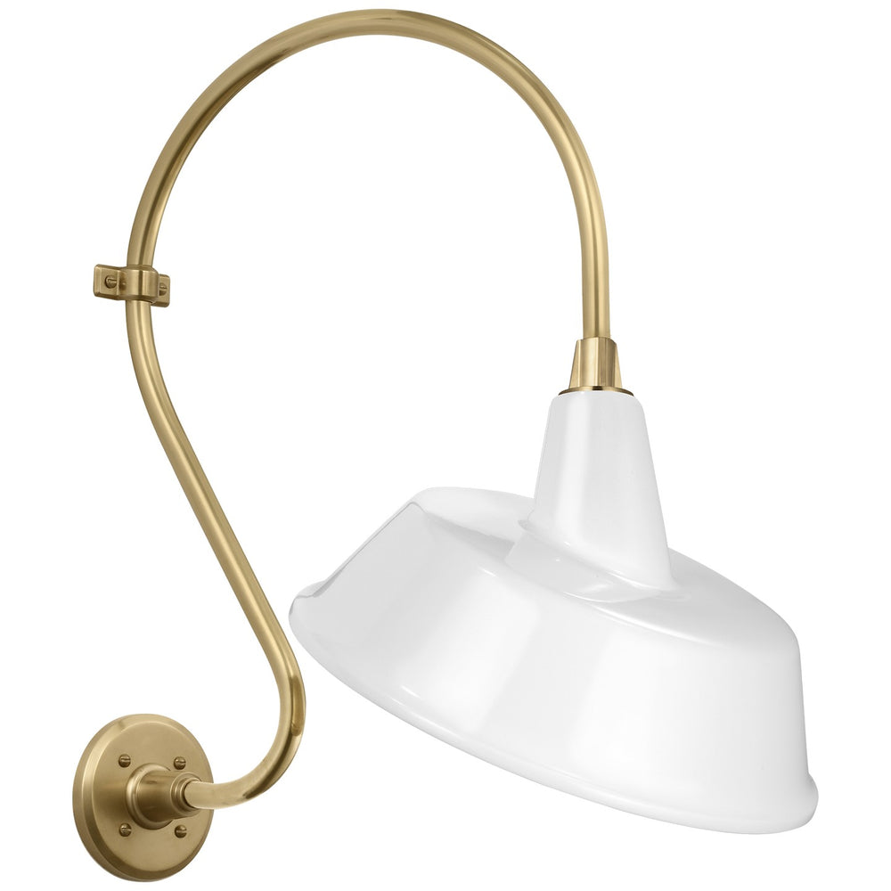 Visual Comfort Signature Canada - LED Barn Light - Academy Barn Light - Hand-Rubbed Antique Brass- Union Lighting Luminaires Decor