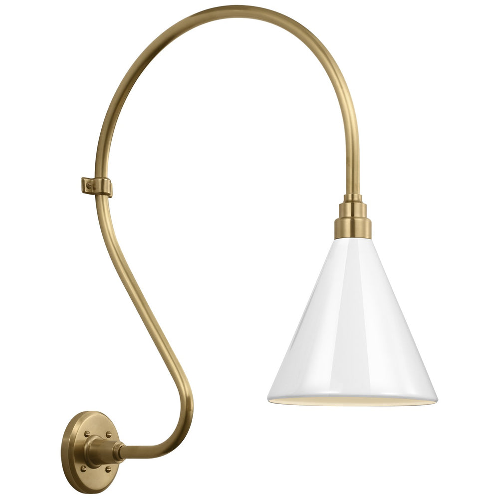 Visual Comfort Signature Canada - LED Barn Light - Academy Barn Light - Hand-Rubbed Antique Brass- Union Lighting Luminaires Decor