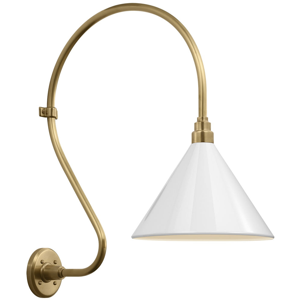 Visual Comfort Signature Canada - LED Barn Light - Academy Barn Light - Hand-Rubbed Antique Brass- Union Lighting Luminaires Decor