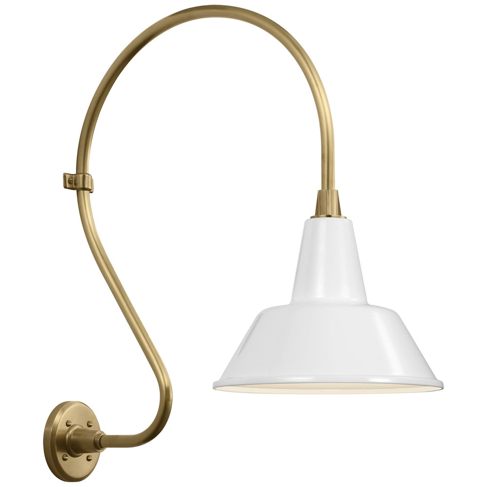 Visual Comfort Signature Canada - LED Barn Light - Academy Barn Light - Hand-Rubbed Antique Brass- Union Lighting Luminaires Decor