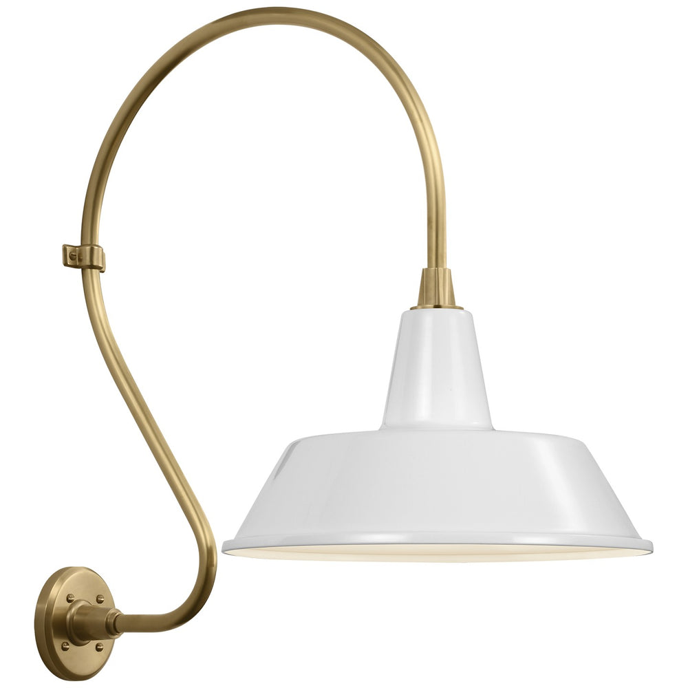Visual Comfort Signature Canada - LED Barn Light - Academy Barn Light - Hand-Rubbed Antique Brass- Union Lighting Luminaires Decor