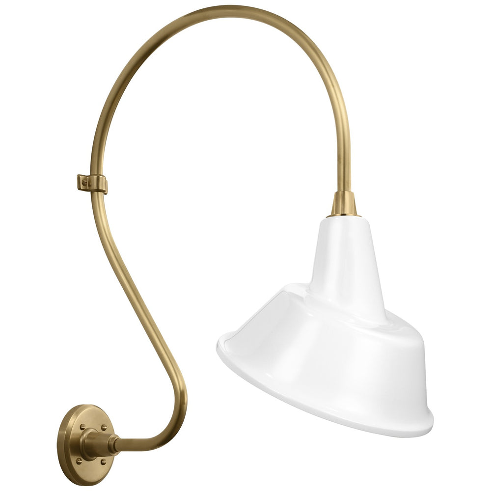 Visual Comfort Signature Canada - LED Barn Light - Academy Barn Light - Hand-Rubbed Antique Brass- Union Lighting Luminaires Decor
