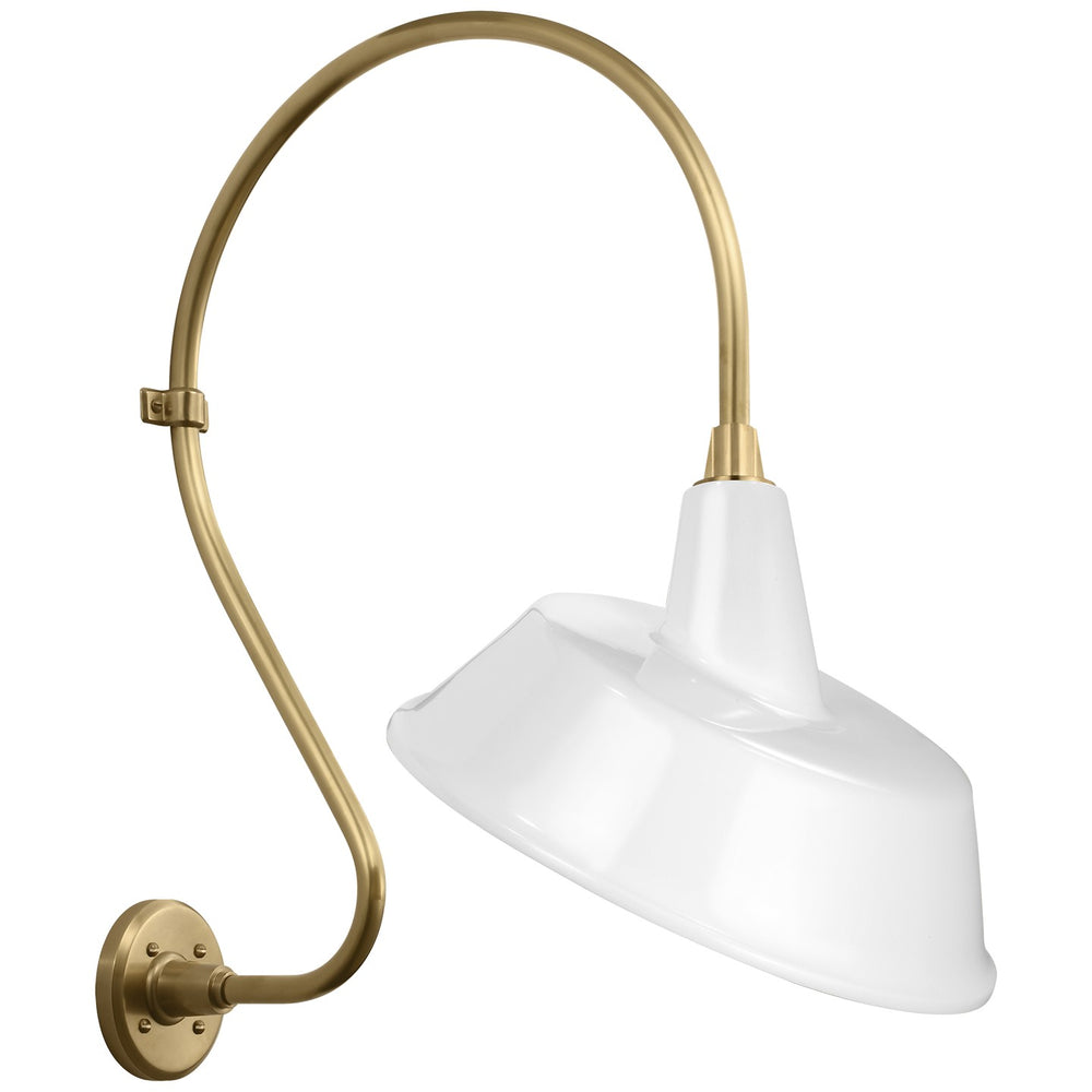 Visual Comfort Signature Canada - LED Barn Light - Academy Barn Light - Hand-Rubbed Antique Brass- Union Lighting Luminaires Decor