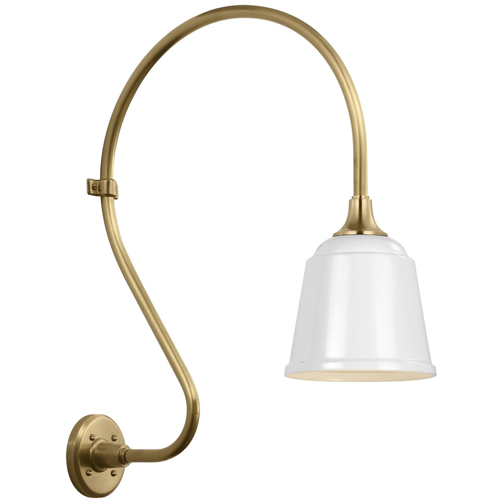 Visual Comfort Signature Canada - LED Barn Light - Academy Barn Light - Hand-Rubbed Antique Brass- Union Lighting Luminaires Decor