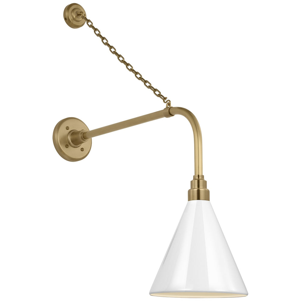 Visual Comfort Signature Canada - LED Barn Light - Academy Barn Light - Hand-Rubbed Antique Brass- Union Lighting Luminaires Decor