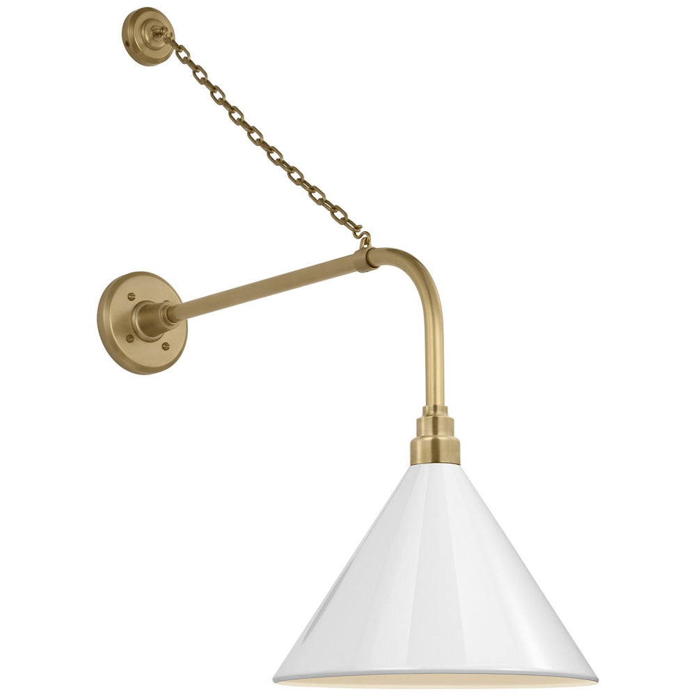 Visual Comfort Signature Canada - LED Barn Light - Academy Barn Light - Hand-Rubbed Antique Brass- Union Lighting Luminaires Decor