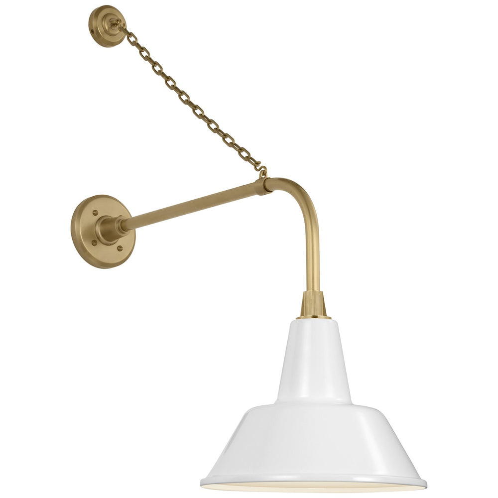 Visual Comfort Signature Canada - LED Barn Light - Academy Barn Light - Hand-Rubbed Antique Brass- Union Lighting Luminaires Decor