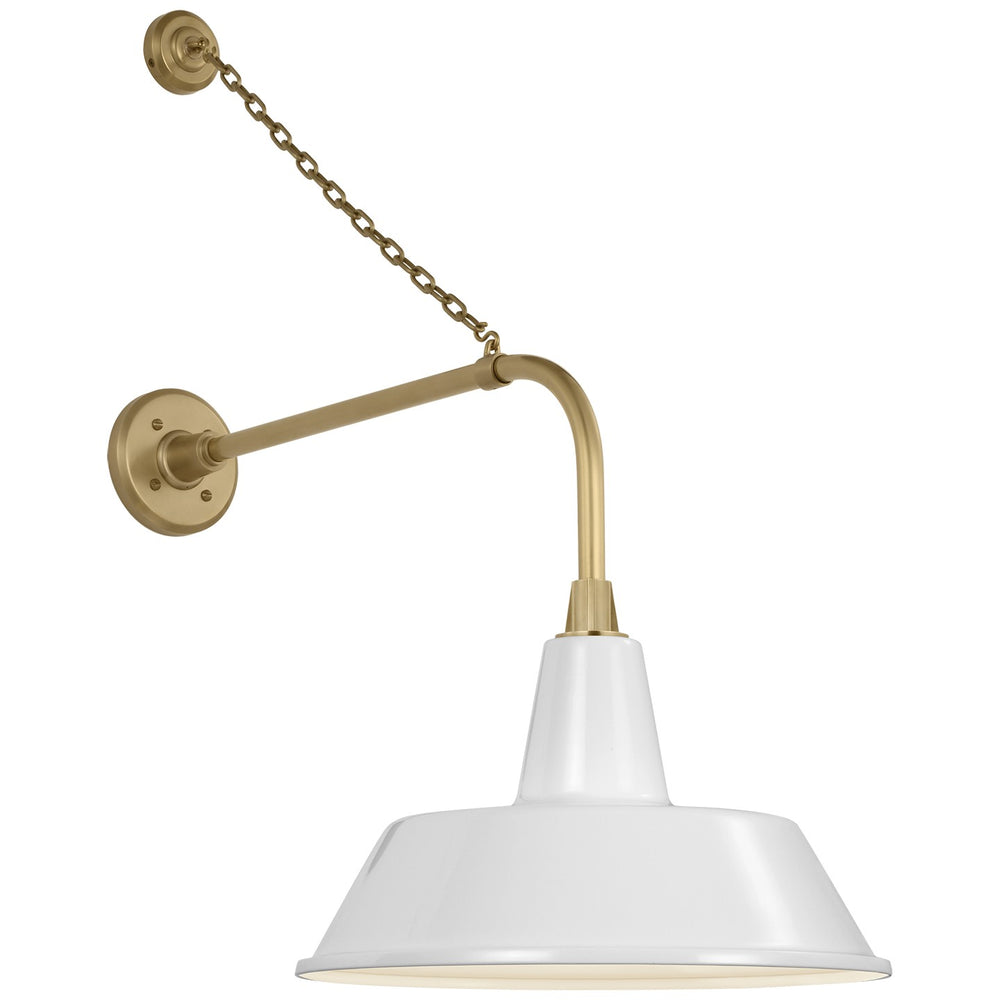 Visual Comfort Signature Canada - LED Barn Light - Academy Barn Light - Hand-Rubbed Antique Brass- Union Lighting Luminaires Decor