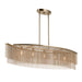 Kichler Canada - Five Light Linear Chandelier - Khaite - Champagne Bronze- Union Lighting Luminaires Decor