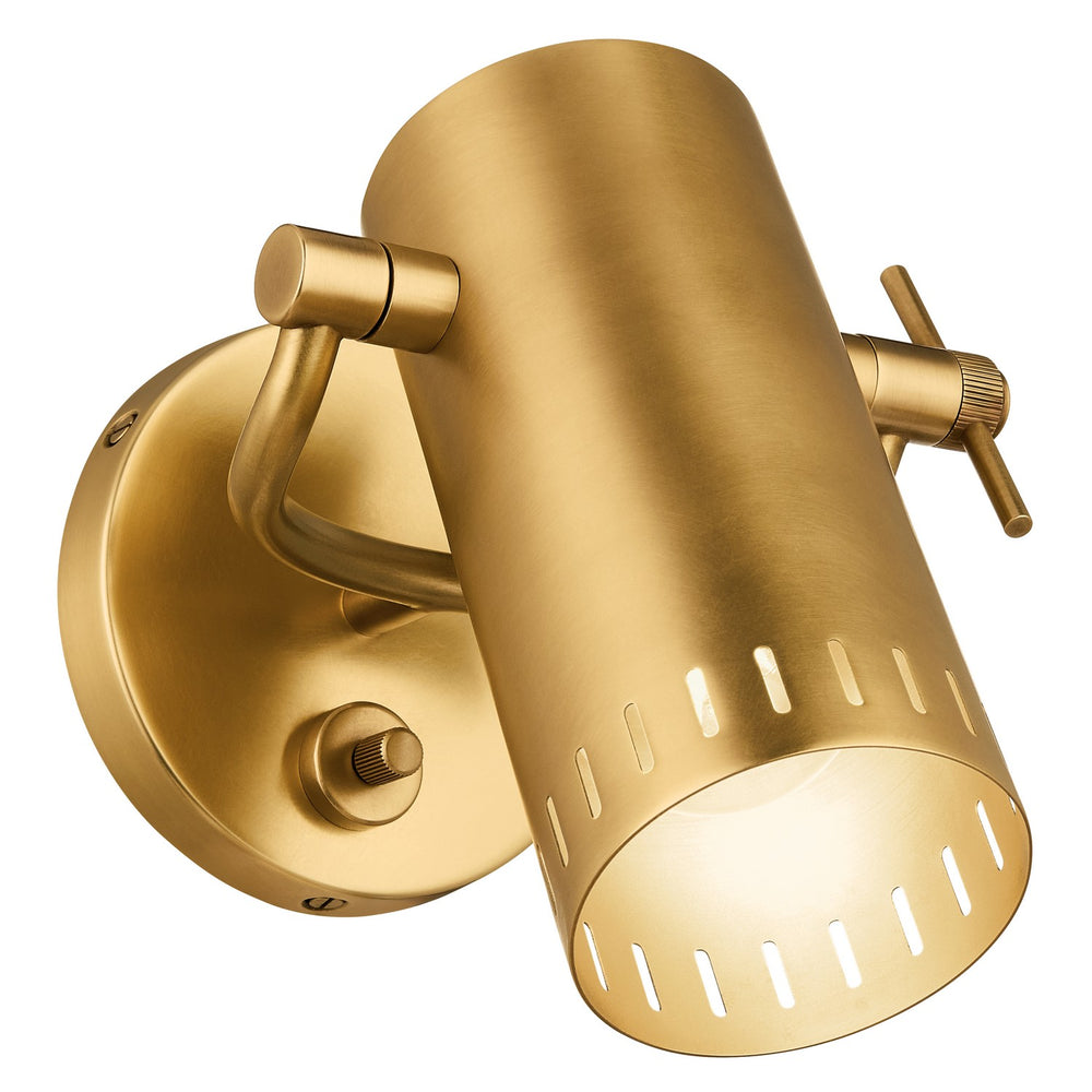 Kichler Canada - LED Wall Sconce - Ruehl - Lacquered Brass- Union Lighting Luminaires Decor