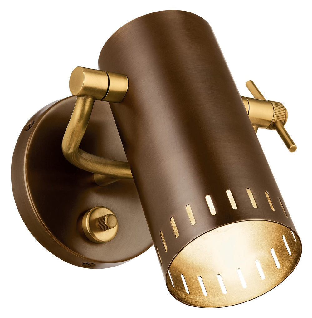 Kichler Canada - LED Wall Sconce - Ruehl - Lacquered Bronze- Union Lighting Luminaires Decor