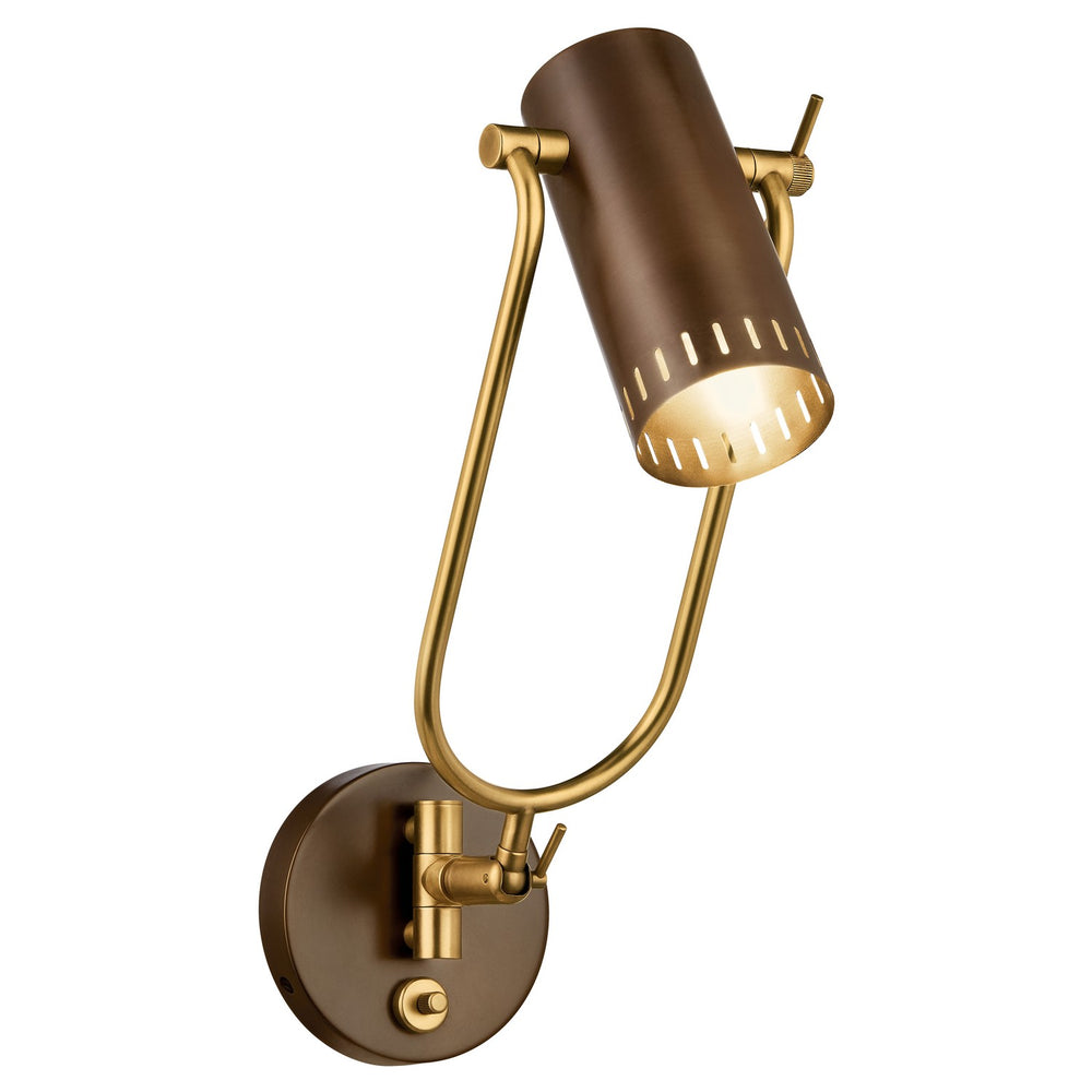 Kichler Canada - LED Wall Sconce - Ruehl - Lacquered Bronze- Union Lighting Luminaires Decor