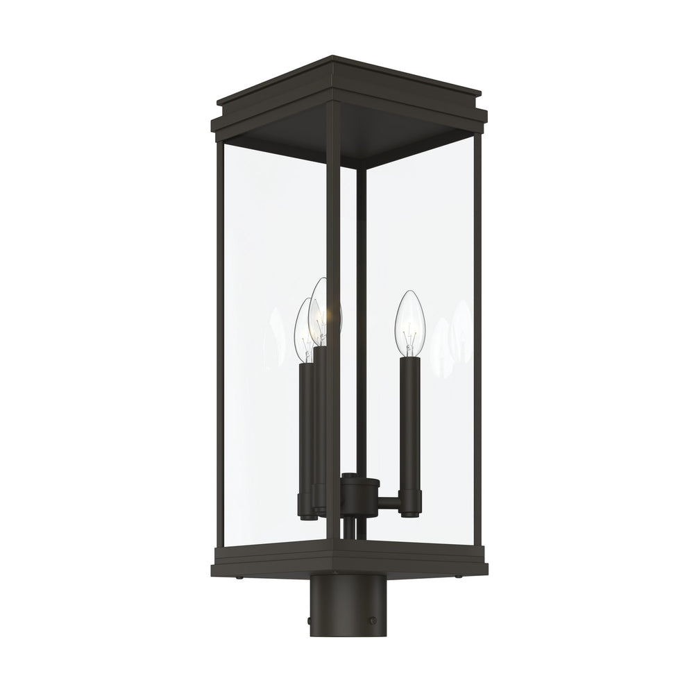 Kichler Canada - Three Light Outdoor Post Lantern - Lundon - Olde Bronze- Union Lighting Luminaires Decor