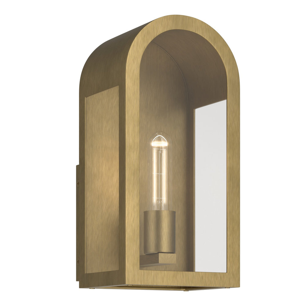 Kichler Canada - One Light Outdoor Wall Mount - Marea - Natural Brass- Union Lighting Luminaires Decor