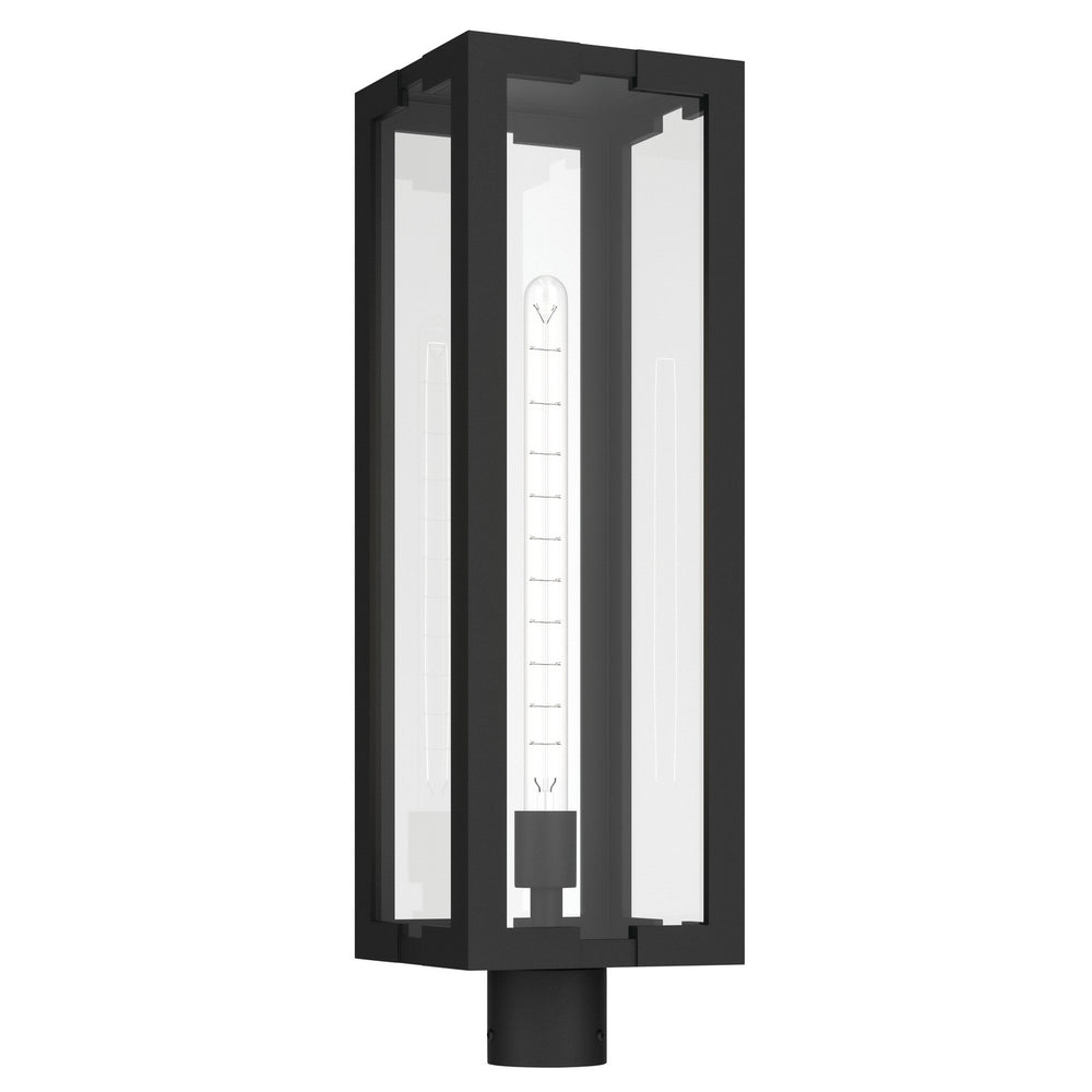 Kichler Canada - One Light Outdoor Post Lantern - Calen - Textured Black- Union Lighting Luminaires Decor