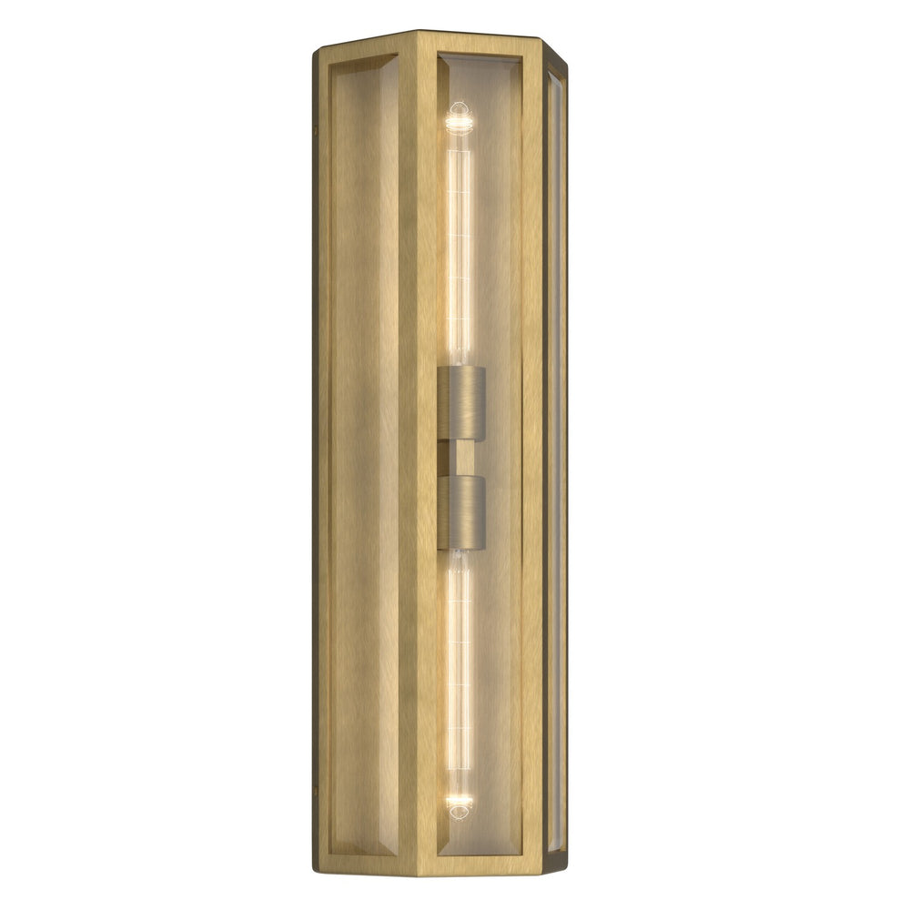 Kichler Canada - Two Light Outdoor Wall Mount - Berens - Natural Brass- Union Lighting Luminaires Decor