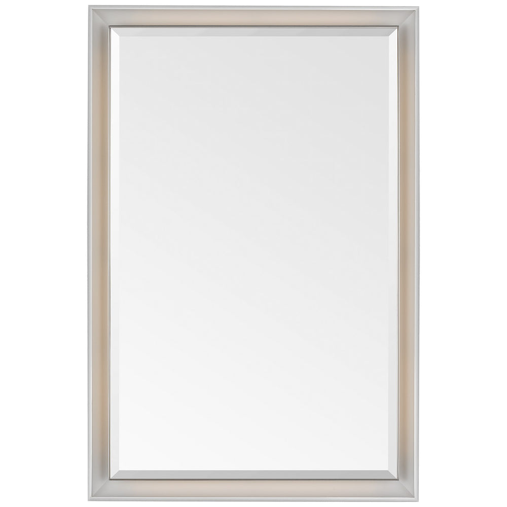 Visual Comfort Signature Canada - LED Mirror - Tricia - Matte White and Polished Nickel- Union Lighting Luminaires Decor