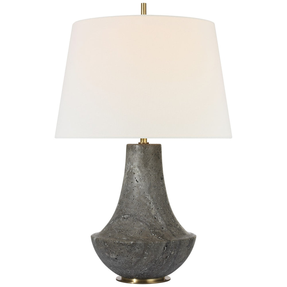 Visual Comfort Signature Canada - LED Table Lamp - Kefi - Dark Travertine- Union Lighting Luminaires Decor