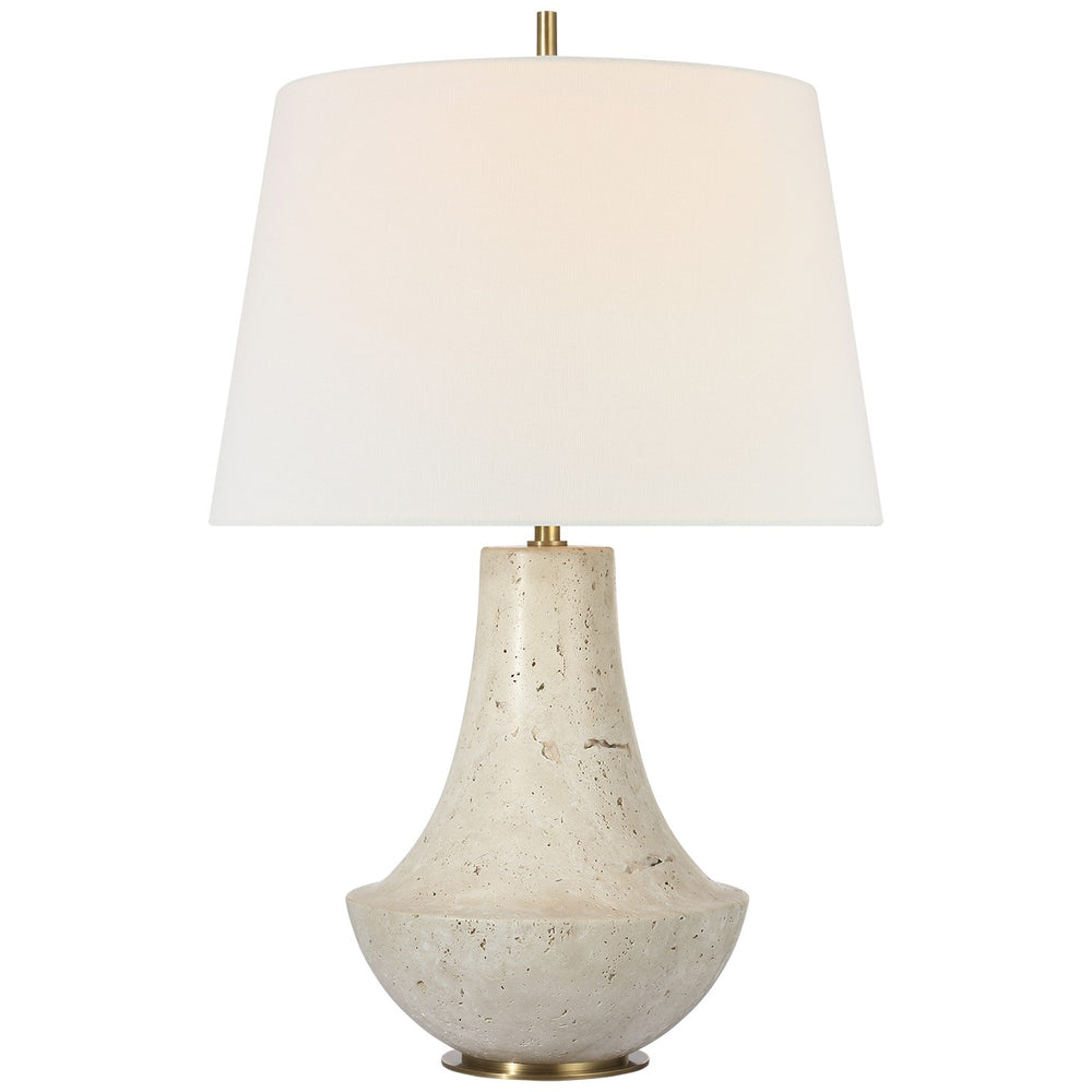 Visual Comfort Signature Canada - LED Table Lamp - Kefi - Natural Travertine- Union Lighting Luminaires Decor