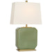Visual Comfort Signature Canada - LED Table Lamp - Monique - Silk Green- Union Lighting Luminaires Decor