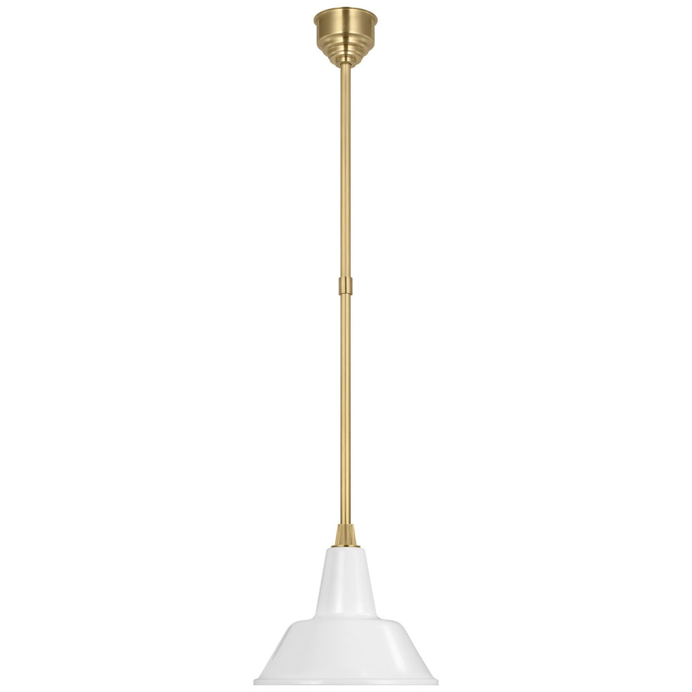 Visual Comfort Signature Canada - LED Pendant - Academy Barn Light - Hand-Rubbed Antique Brass- Union Lighting Luminaires Decor