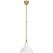 Visual Comfort Signature Canada - LED Pendant - Academy Barn Light - Hand-Rubbed Antique Brass- Union Lighting Luminaires Decor
