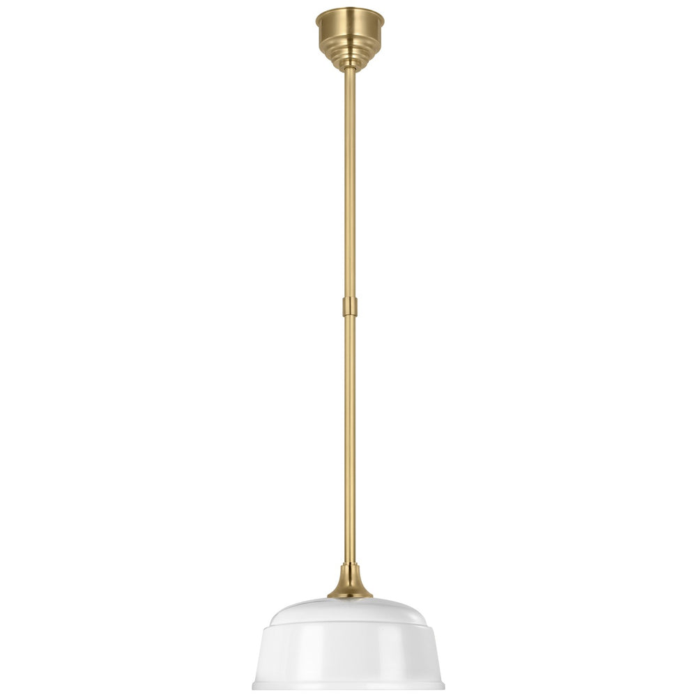 Visual Comfort Signature Canada - LED Pendant - Academy Barn Light - Hand-Rubbed Antique Brass- Union Lighting Luminaires Decor