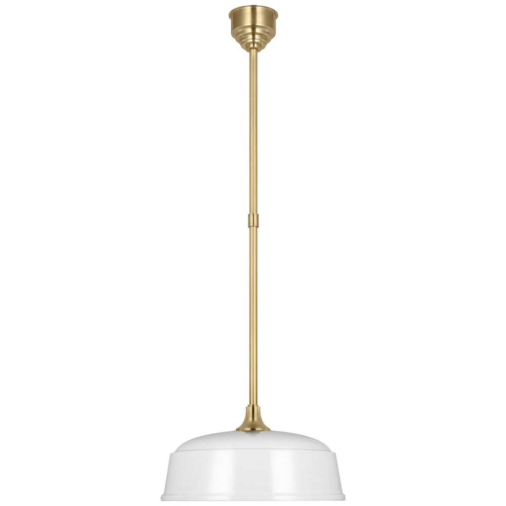 Visual Comfort Signature Canada - LED Pendant - Academy Barn Light - Hand-Rubbed Antique Brass- Union Lighting Luminaires Decor