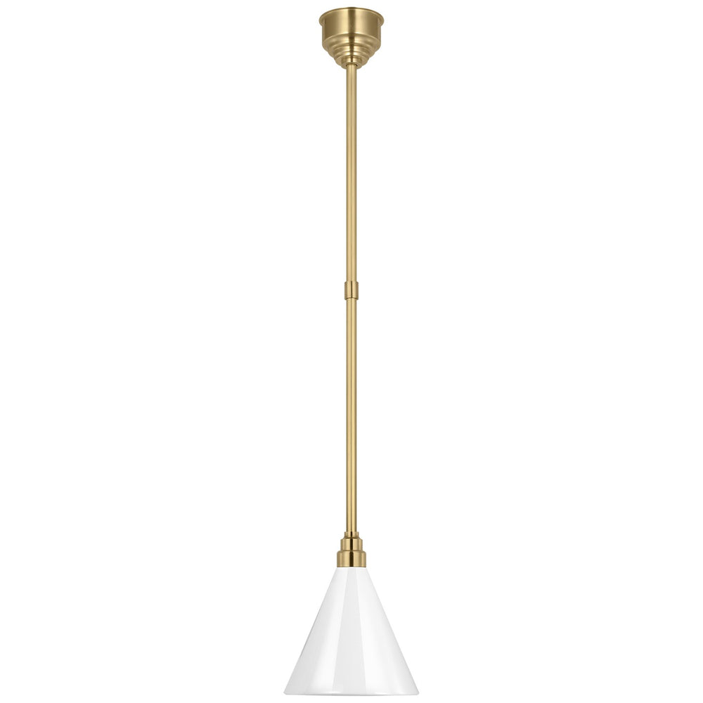 Visual Comfort Signature Canada - LED Pendant - Academy Barn Light - Hand-Rubbed Antique Brass- Union Lighting Luminaires Decor