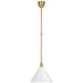 Visual Comfort Signature Canada - LED Pendant - Academy Barn Light - Hand-Rubbed Antique Brass- Union Lighting Luminaires Decor