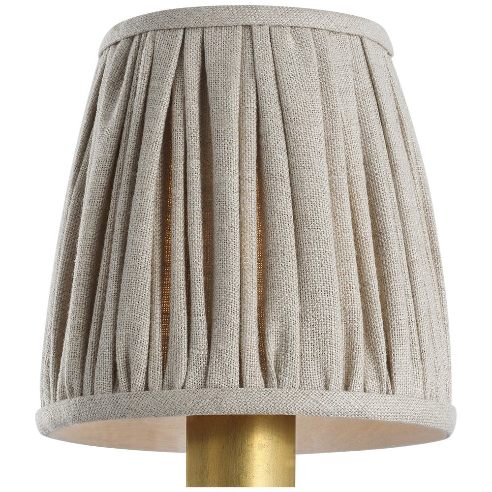 Visual Comfort Signature Canada - Shade - Clip - Pleated Natural Linen- Union Lighting Luminaires Decor