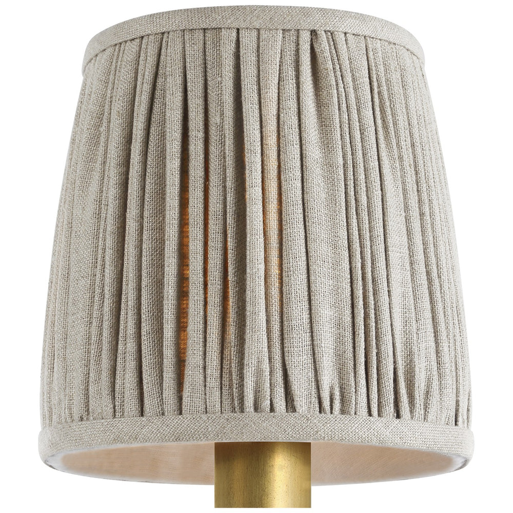 Visual Comfort Signature Canada - Shade - Clip - Pleated Natural Linen- Union Lighting Luminaires Decor