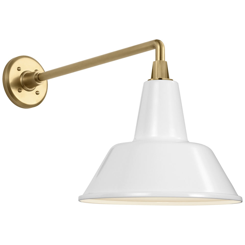 Visual Comfort Signature Canada - LED Barn Light - Academy Barn Light - Hand-Rubbed Antique Brass- Union Lighting Luminaires Decor