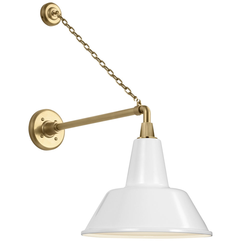 Visual Comfort Signature Canada - LED Barn Light - Academy Barn Light - Hand-Rubbed Antique Brass- Union Lighting Luminaires Decor