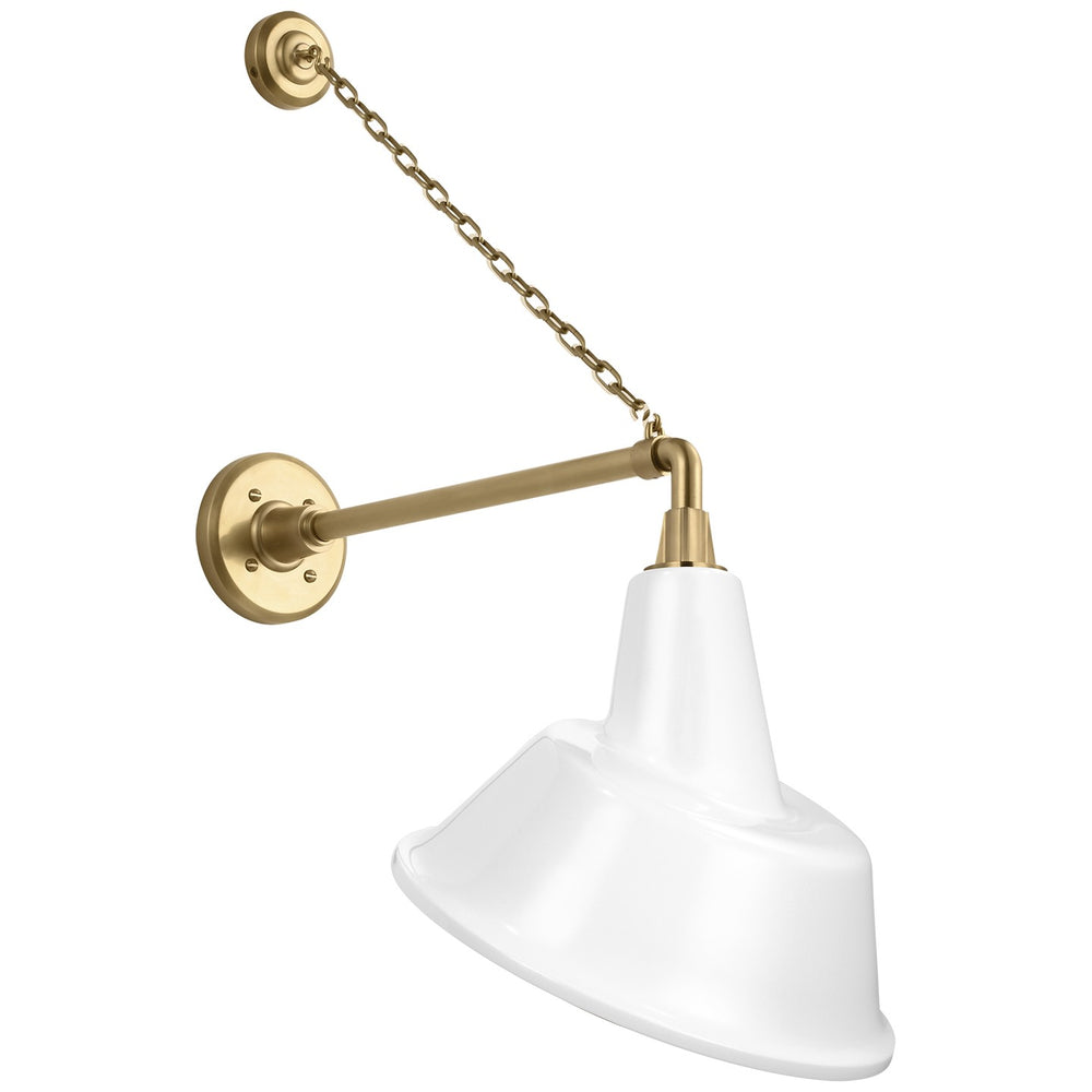 Visual Comfort Signature Canada - LED Barn Light - Academy Barn Light - Hand-Rubbed Antique Brass- Union Lighting Luminaires Decor