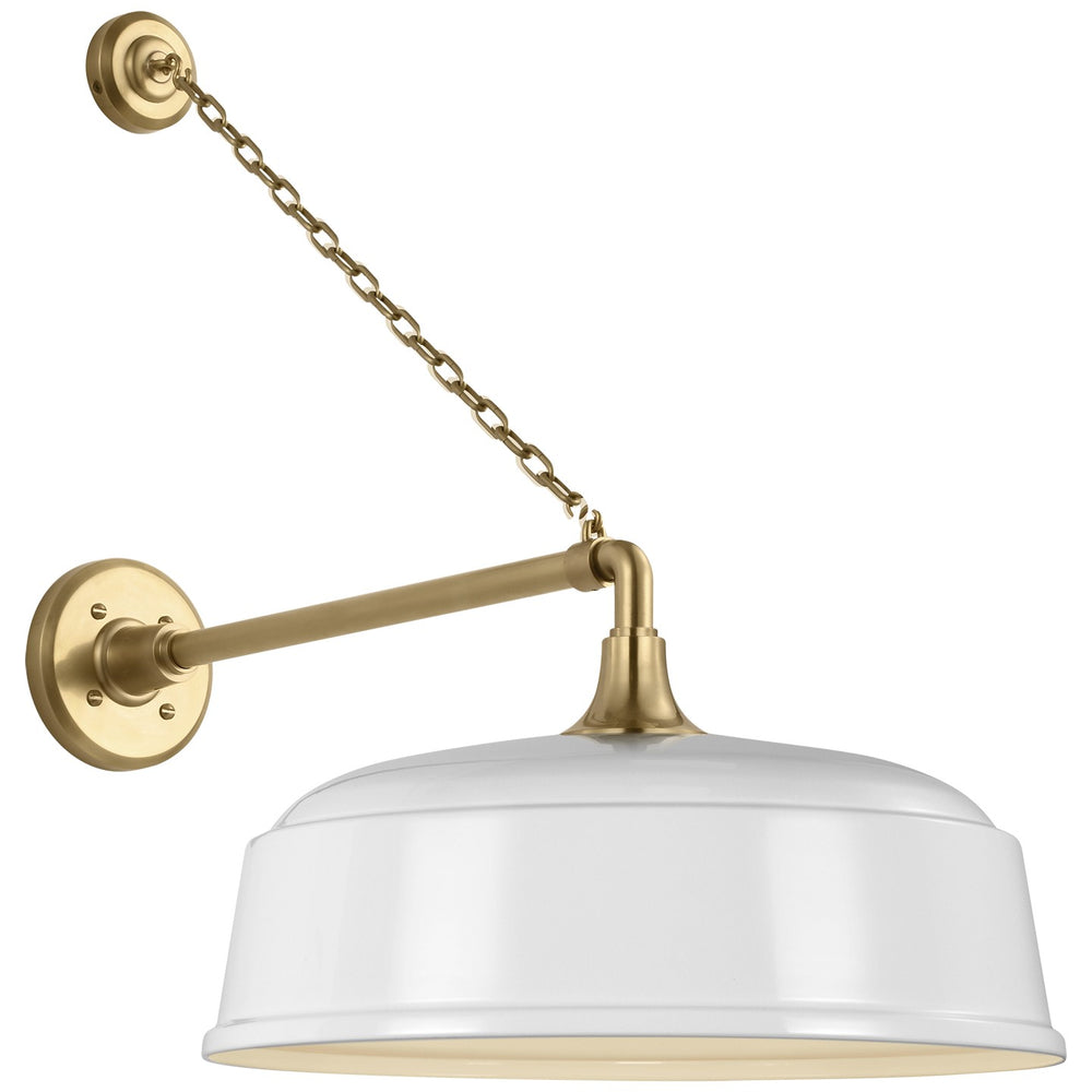 Visual Comfort Signature Canada - LED Barn Light - Academy Barn Light - Hand-Rubbed Antique Brass- Union Lighting Luminaires Decor