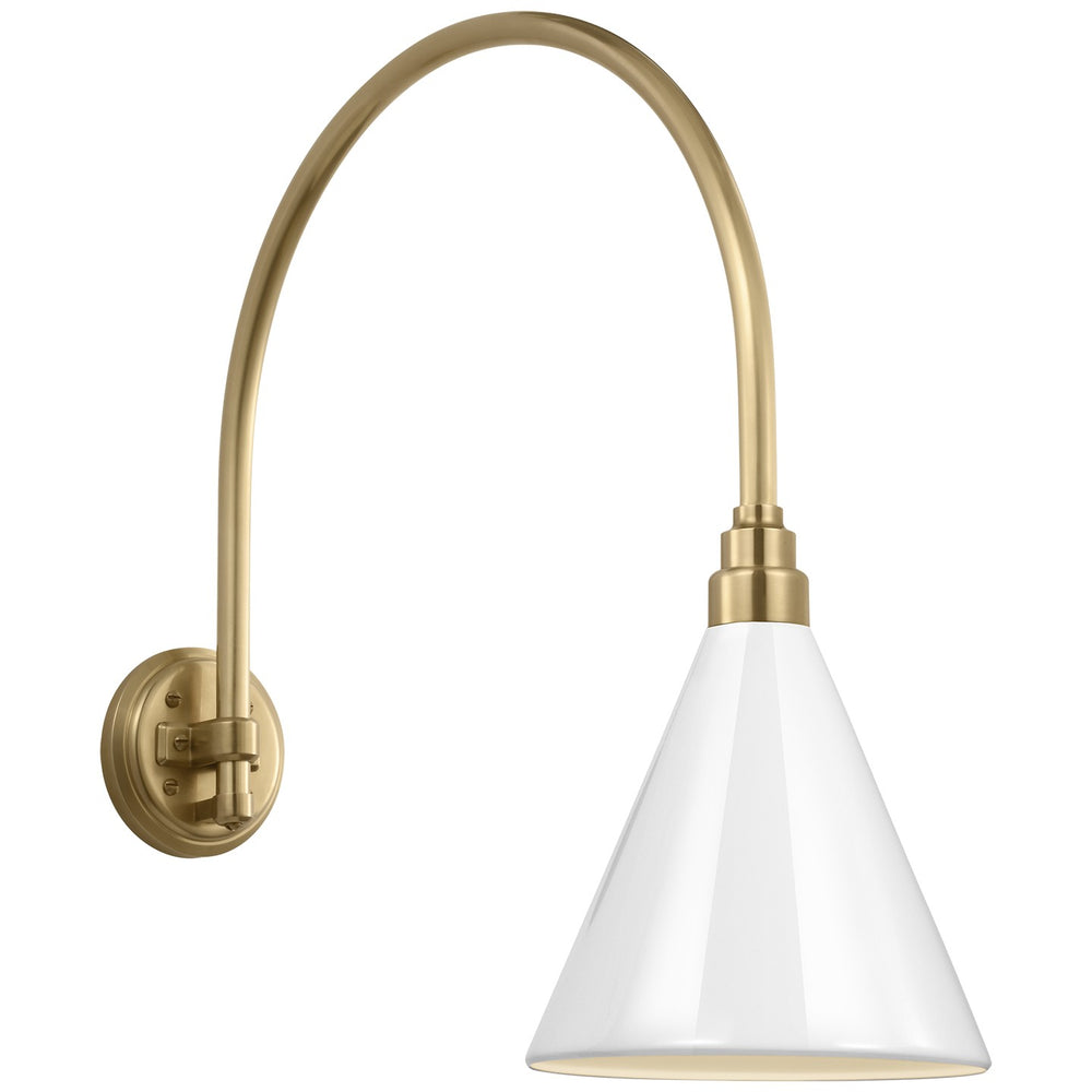 Visual Comfort Signature Canada - LED Barn Light - Academy Barn Light - Hand-Rubbed Antique Brass- Union Lighting Luminaires Decor