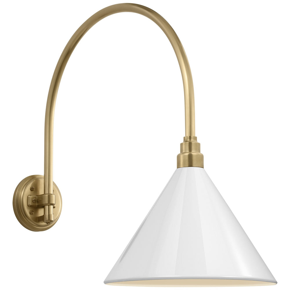 Visual Comfort Signature Canada - LED Barn Light - Academy Barn Light - Hand-Rubbed Antique Brass- Union Lighting Luminaires Decor