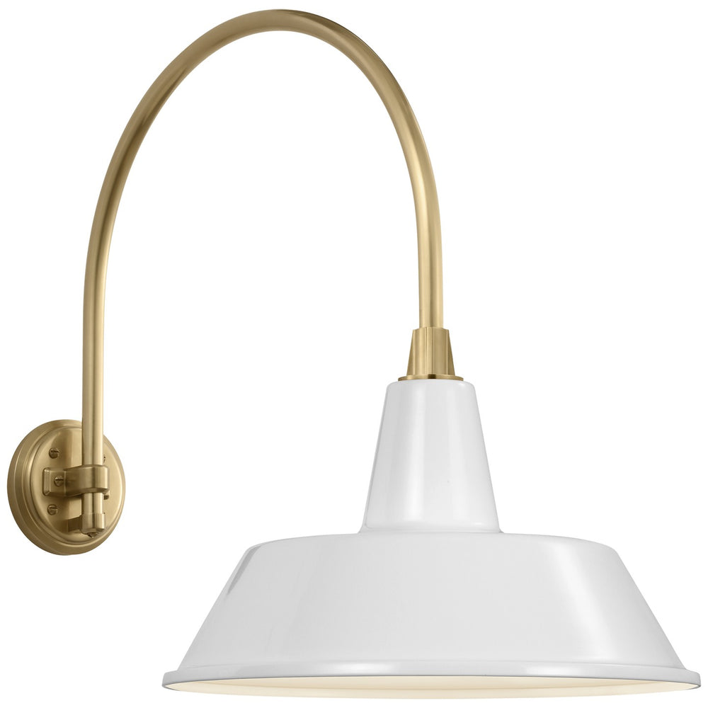 Visual Comfort Signature Canada - LED Barn Light - Academy Barn Light - Hand-Rubbed Antique Brass- Union Lighting Luminaires Decor