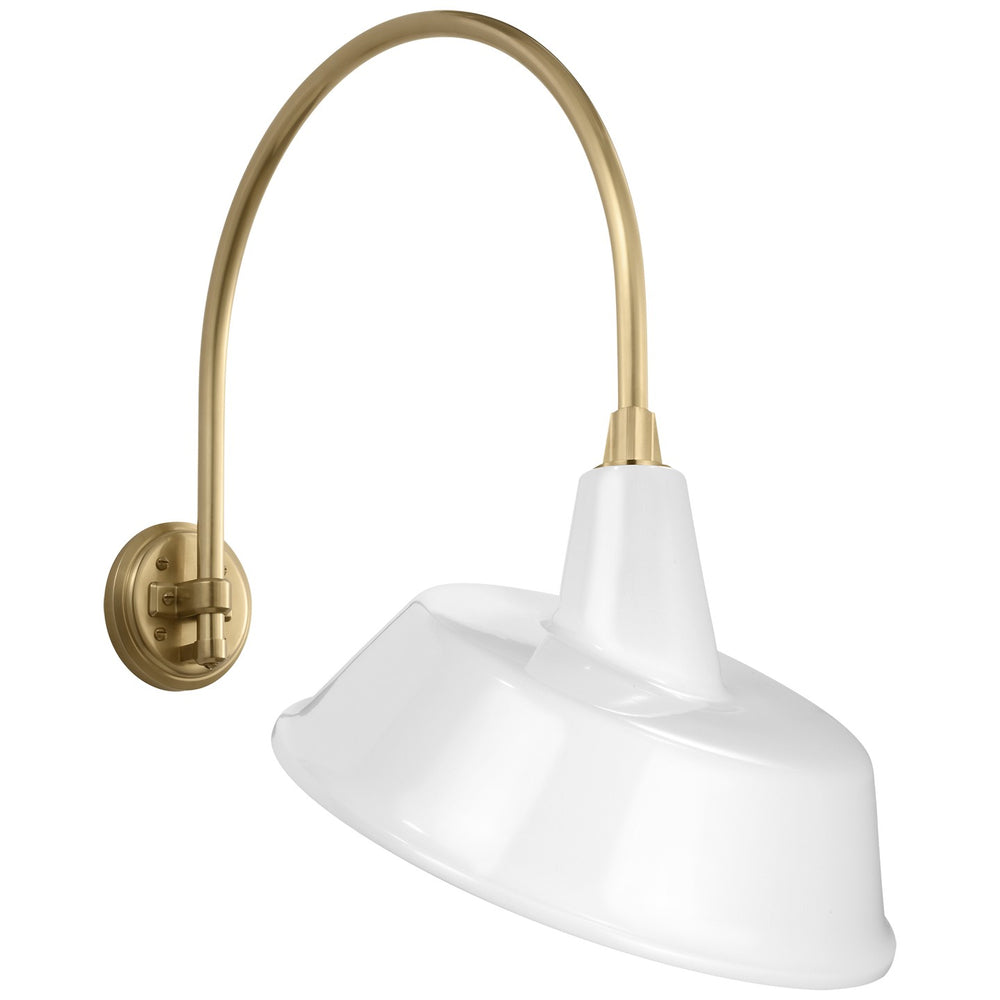 Visual Comfort Signature Canada - LED Barn Light - Academy Barn Light - Hand-Rubbed Antique Brass- Union Lighting Luminaires Decor