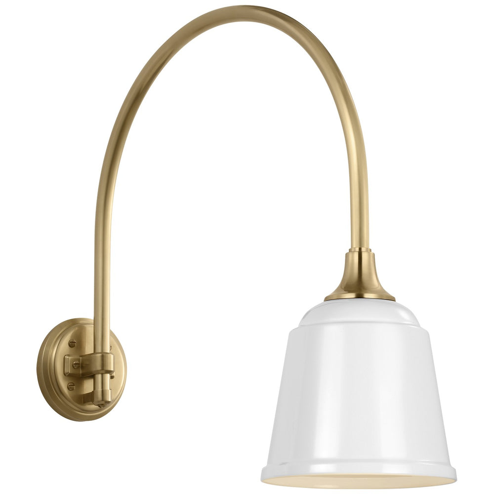Visual Comfort Signature Canada - LED Barn Light - Academy Barn Light - Hand-Rubbed Antique Brass- Union Lighting Luminaires Decor