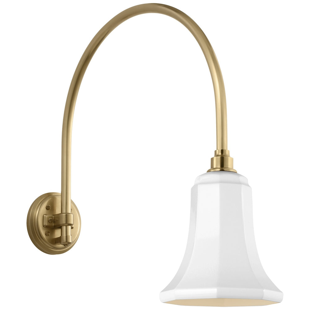 Visual Comfort Signature Canada - LED Barn Light - Academy Barn Light - Hand-Rubbed Antique Brass- Union Lighting Luminaires Decor